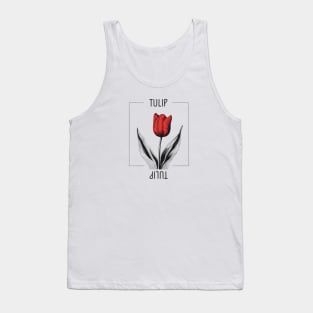 Red Tulip - minimal design Tank Top